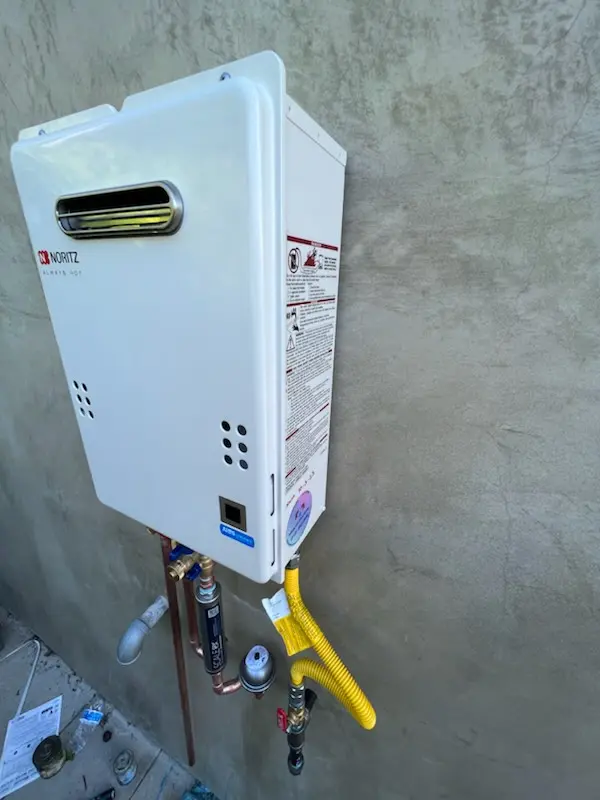 Tankless water heater installation for Wall homes